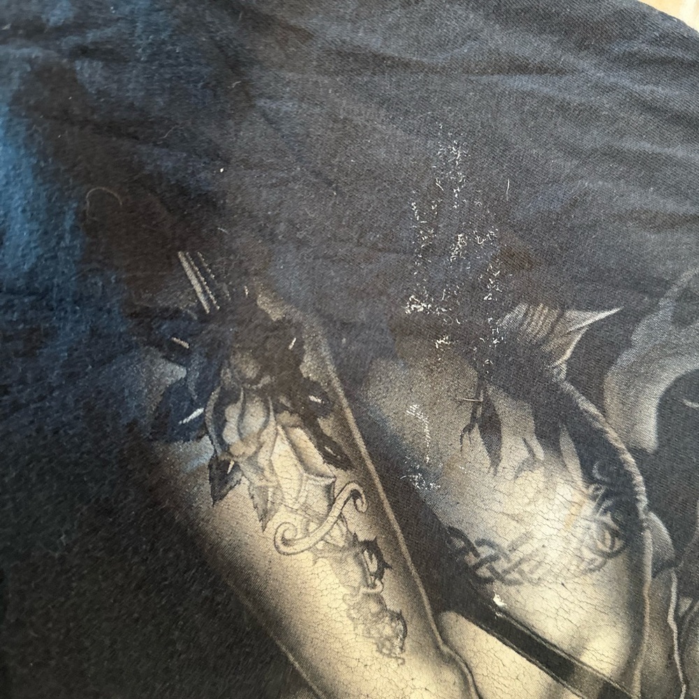 Marilyn Monroe Mens large Black Short Sleeve Skull Rose Punk Cyber Graphic Tee. - Picture 8 of 10